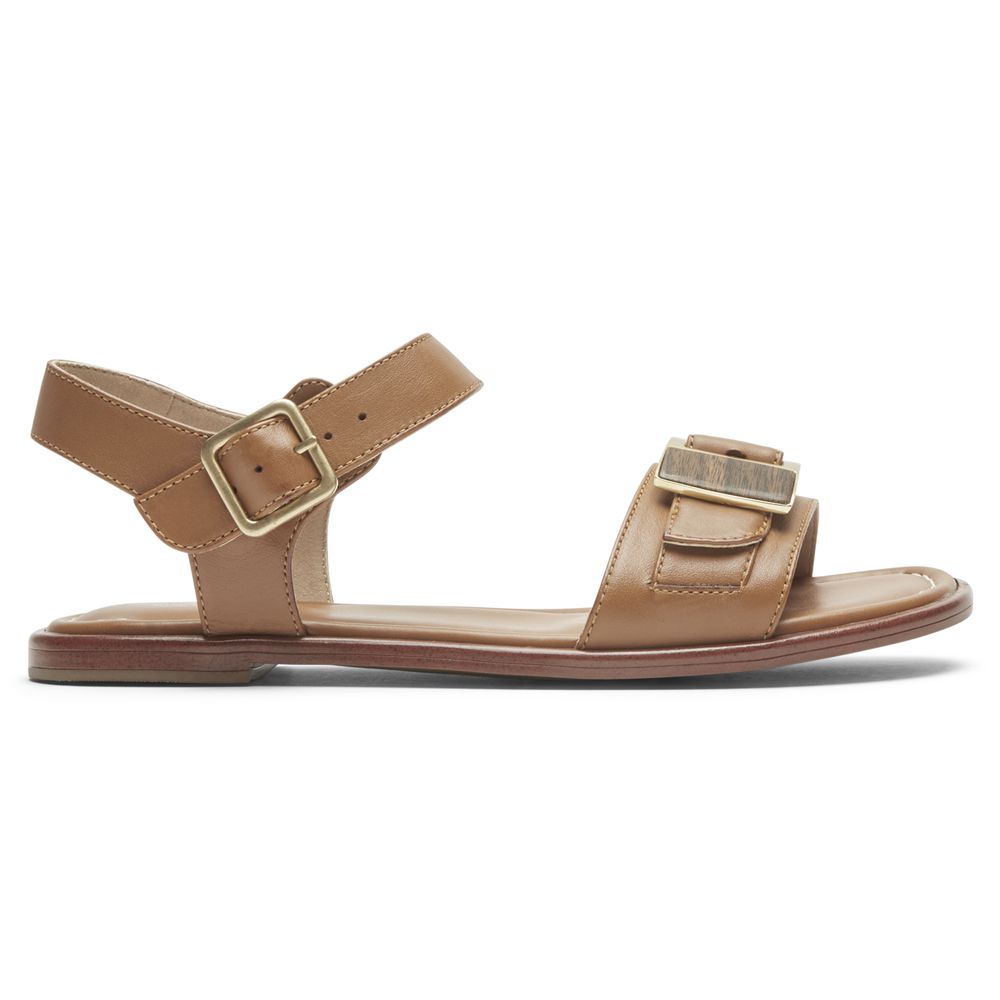 Sandali Rockport Donna - Total Motion Zadie Buckle - Marroni - COJAXZT-19